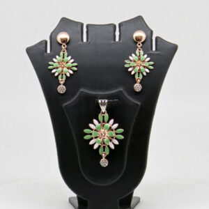 SILVER MINA PENDENT SET  92.5