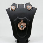 SILVER MINA PENDENT SET  92.5