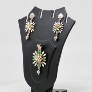 SILVER MINA PENDENT SET  92.5