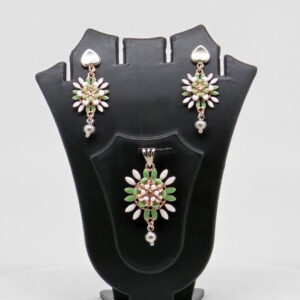 SILVER MINA PENDENT SET  92.5