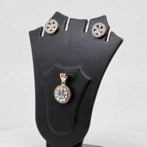 SILVER MINA PENDENT SET  92.5