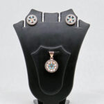 SILVER MINA PENDENT SET  92.5