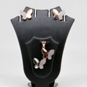 SILVER MINA PENDENT SET  92.5