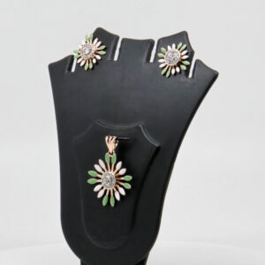 SILVER MINA PENDENT SET  92.5