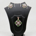 SILVER MINA PENDENT SET  92.5