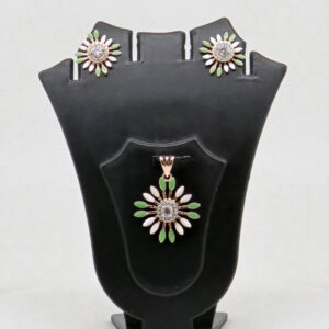 SILVER MINA PENDENT SET  92.5