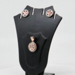 SILVER MINA PENDENT SET  92.5