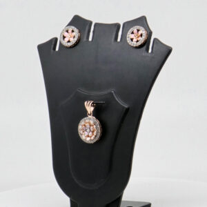 SILVER MINA PENDENT SET  92.5