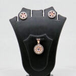 SILVER MINA PENDENT SET  92.5