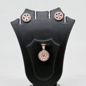 SILVER MINA PENDENT SET  92.5