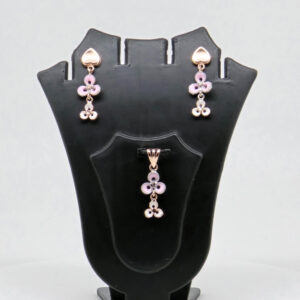 SILVER MINA PENDENT SET  92.5