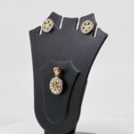 SILVER MINA PENDENT SET  92.5