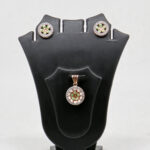 SILVER MINA PENDENT SET  92.5