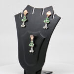 SILVER MINA PENDENT SET  92.5