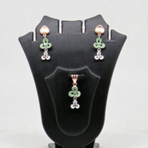 SILVER MINA PENDENT SET  92.5