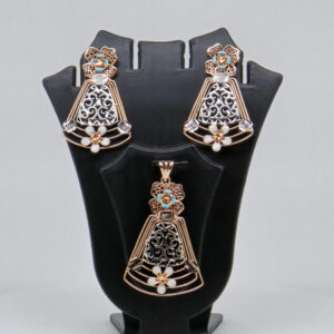 SILVER MINA PENDENT SET  92.5