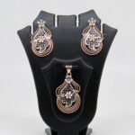 SILVER MINA PENDENT SET  92.5