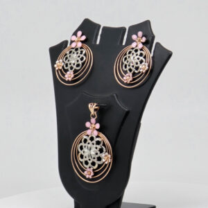 SILVER MINA PENDENT SET  92.5