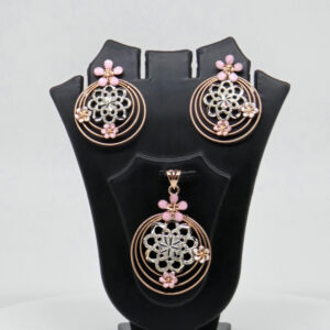 SILVER MINA PENDENT SET  92.5