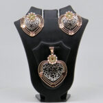 SILVER MINA PENDENT SET  92.5