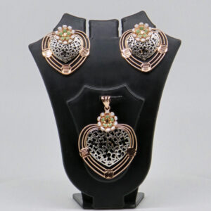 SILVER MINA PENDENT SET  92.5