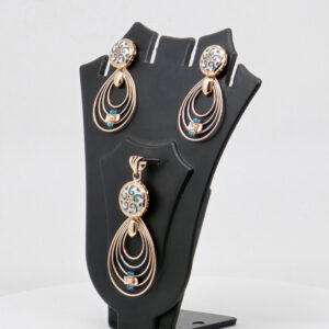 SILVER MINA PENDENT SET  92.5