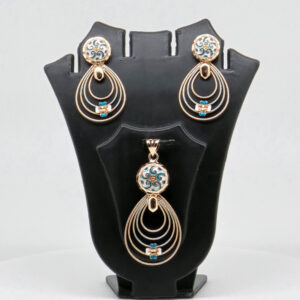 SILVER MINA PENDENT SET  92.5