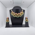 SILVER BRIDAL NECKLACE SET 92.5