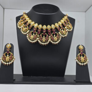 SILVER BRIDAL NECKLACE SET 92.5