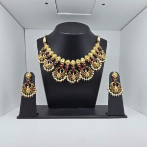 SILVER BRIDAL NECKLACE SET 92.5