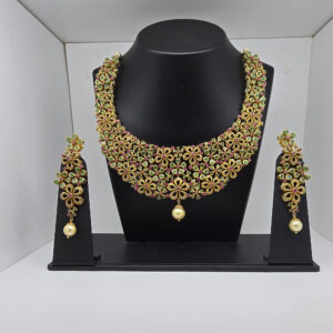 SILVER BRIDAL NECKLACE SET 92.5