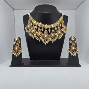 SILVER BRIDAL NECKLACE SET 92.5