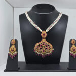 SILVER BRIDAL NECKLACE SET 92.5