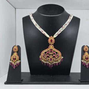 SILVER BRIDAL NECKLACE SET 92.5