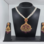 SILVER BRIDAL NECKLACE SET 92.5