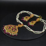 SILVER BRIDAL NECKLACE SET 92.5