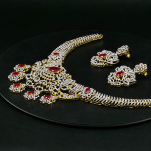 SILVER BRIDAL NECKLACE SET 92.5