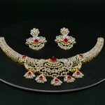 SILVER BRIDAL NECKLACE SET 92.5