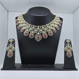 SILVER BRIDAL NECKLACE SET 92.5