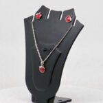 SILVER MINA PENDANT SET 92.5