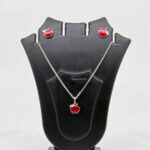 SILVER MINA PENDANT SET 92.5