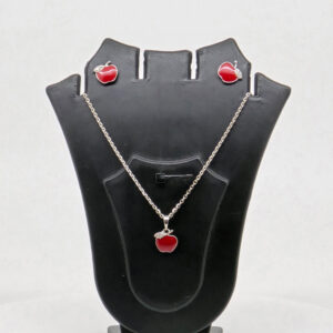 SILVER MINA PENDANT SET 92.5