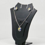 SILVER MINA PENDANT SET 92.5