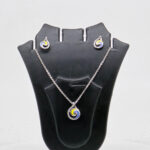 SILVER MINA PENDANT SET 92.5