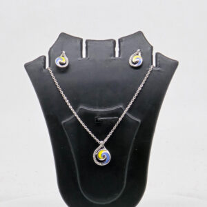 SILVER MINA PENDANT SET 92.5