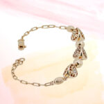 SILVER FANCY CHAIN BRACELET 92.5