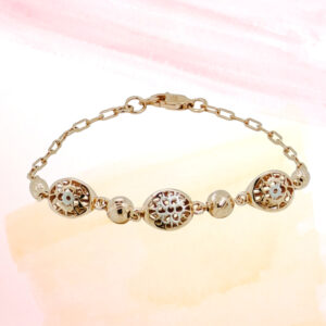 SILVER FANCY CHAIN BRACELET 92.5