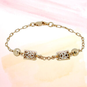 SILVER FANCY CHAIN BRACELET 92.5