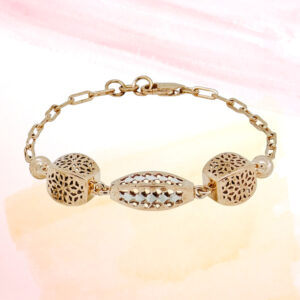SILVER FANCY CHAIN BRACELET 92.5