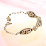 SILVER FANCY CHAIN BRACELET 92.5